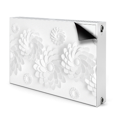 Magnetisk radiatorkåpa Blommigt 3D-mönster