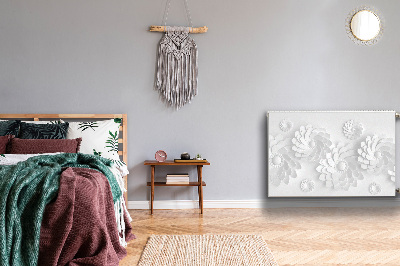 Magnetisk radiatorkåpa Blommigt 3D-mönster