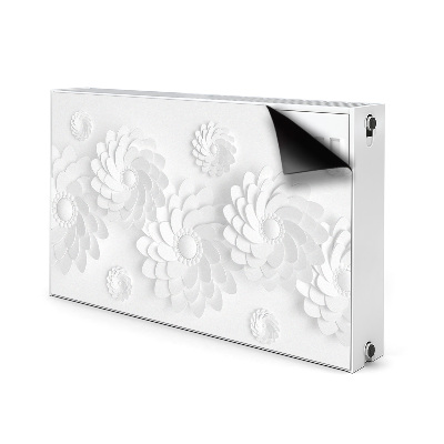 Magnetisk radiatorkåpa Blommigt 3D-mönster