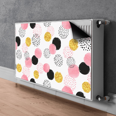 Magnetisk radiatorkåpa Geometriska prickar