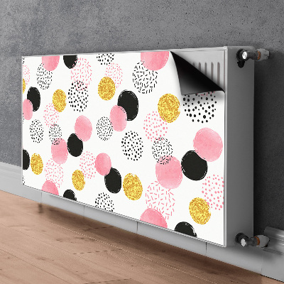 Magnetisk radiatorkåpa Geometriska prickar