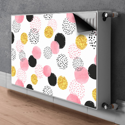 Magnetisk radiatorkåpa Geometriska prickar