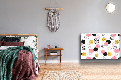 Magnetisk radiatorkåpa Geometriska prickar
