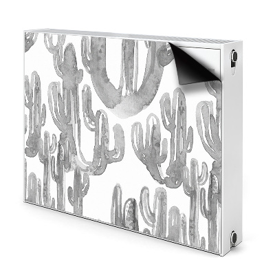 Magnetiskt radiatorskydd Målade kaktusar