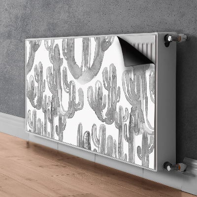 Magnetiskt radiatorskydd Målade kaktusar
