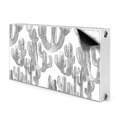Magnetiskt radiatorskydd Målade kaktusar