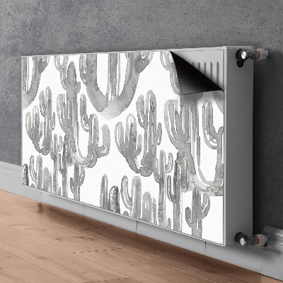 Magnetiskt radiatorskydd Målade kaktusar