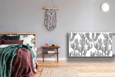 Magnetiskt radiatorskydd Målade kaktusar