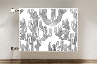 Magnetiskt radiatorskydd Målade kaktusar
