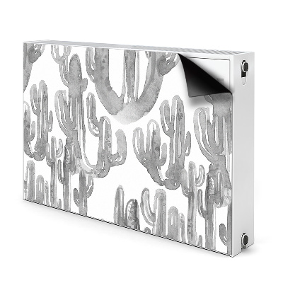 Magnetiskt radiatorskydd Målade kaktusar