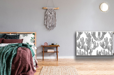 Magnetiskt radiatorskydd Målade kaktusar