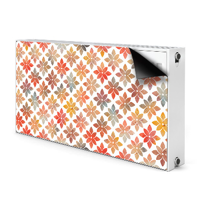 Magnetisk radiatorkåpa Blommönster