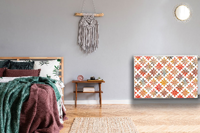 Magnetisk radiatorkåpa Blommönster