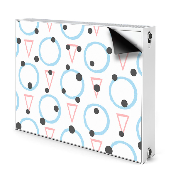 Magnetiskt radiatorskydd Cirklar och trianglar