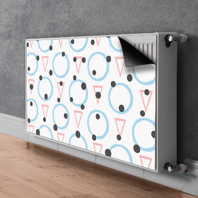 Magnetiskt radiatorskydd Cirklar och trianglar