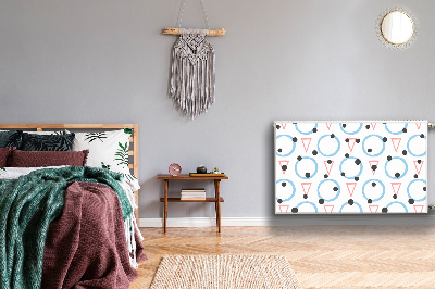 Magnetiskt radiatorskydd Cirklar och trianglar