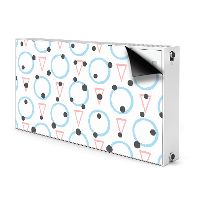 Magnetiskt radiatorskydd Cirklar och trianglar