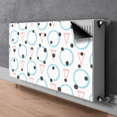 Magnetiskt radiatorskydd Cirklar och trianglar