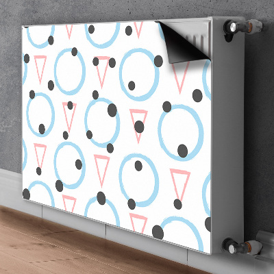 Magnetiskt radiatorskydd Cirklar och trianglar
