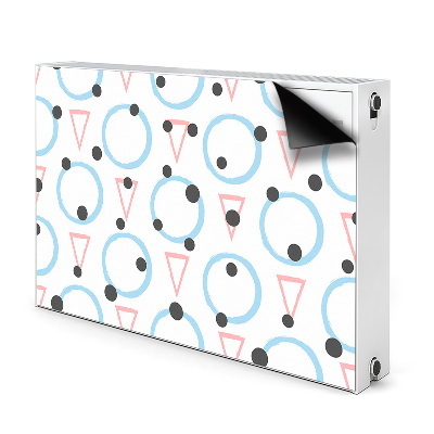 Magnetiskt radiatorskydd Cirklar och trianglar