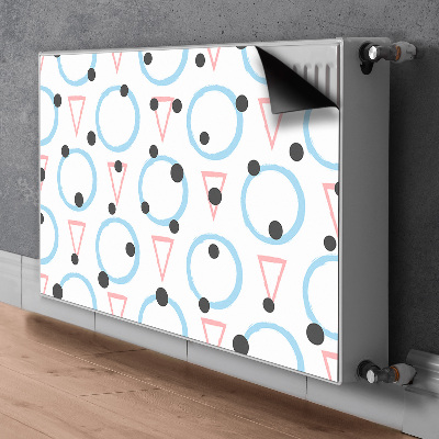 Magnetiskt radiatorskydd Cirklar och trianglar