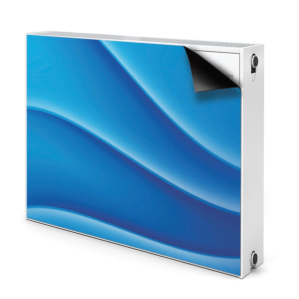 Magnetiskt radiatorskydd Blå abstraktion