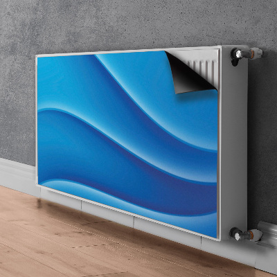Magnetiskt radiatorskydd Blå abstraktion