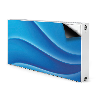 Magnetiskt radiatorskydd Blå abstraktion