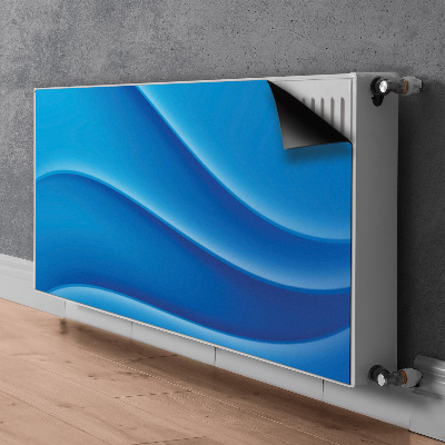 Magnetiskt radiatorskydd Blå abstraktion