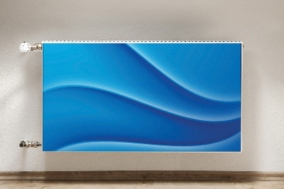 Magnetiskt radiatorskydd Blå abstraktion