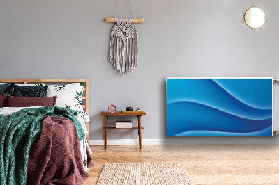 Magnetiskt radiatorskydd Blå abstraktion