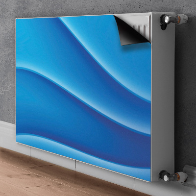 Magnetiskt radiatorskydd Blå abstraktion