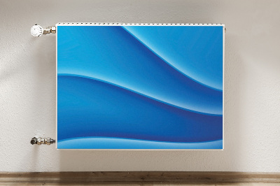 Magnetiskt radiatorskydd Blå abstraktion