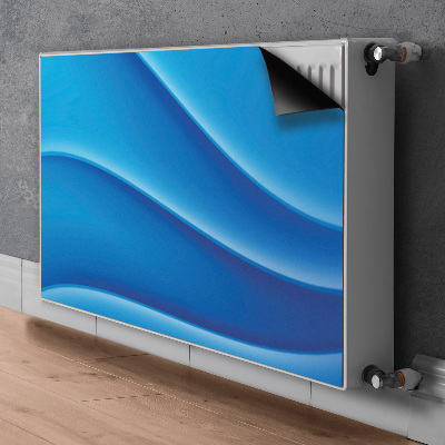 Magnetiskt radiatorskydd Blå abstraktion