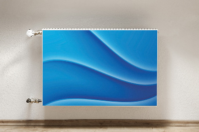 Magnetiskt radiatorskydd Blå abstraktion