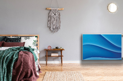Magnetiskt radiatorskydd Blå abstraktion