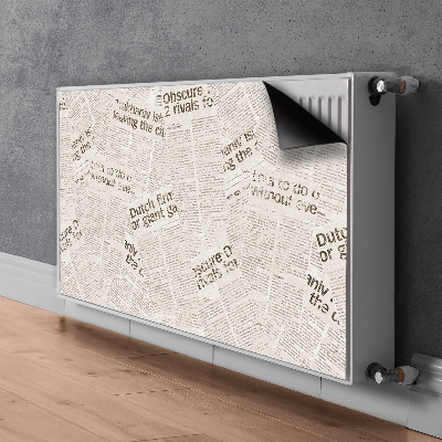 Magnetisk radiatorkåpa Tidningar i vintagestil