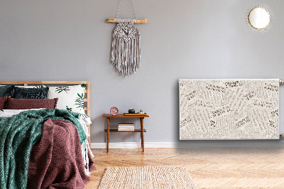 Magnetisk radiatorkåpa Tidningar i vintagestil