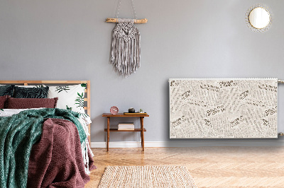 Magnetisk radiatorkåpa Tidningar i vintagestil