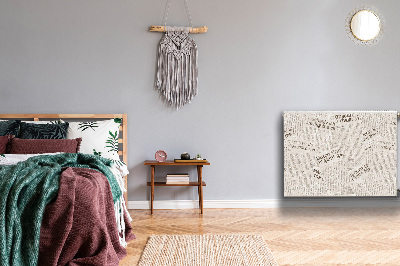 Magnetisk radiatorkåpa Tidningar i vintagestil
