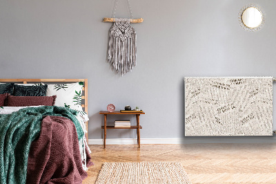 Magnetisk radiatorkåpa Tidningar i vintagestil