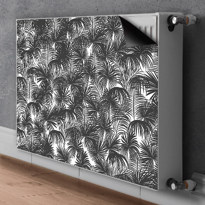 Magnetiskt radiatorskydd Svarta palmer