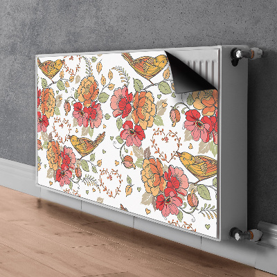 Magnetisk radiatorkåpa Fåglar prydnad