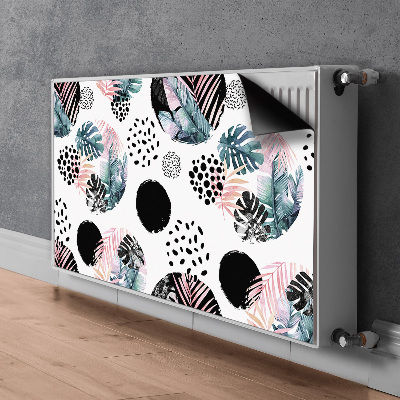 Magnetiskt radiatorskydd Lämnar abstraktion
