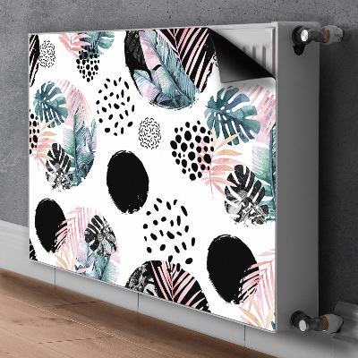 Magnetiskt radiatorskydd Lämnar abstraktion