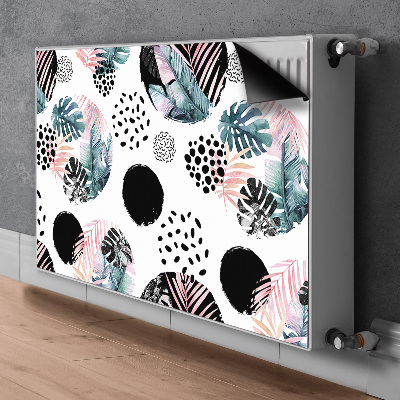 Magnetiskt radiatorskydd Lämnar abstraktion
