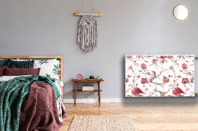 Magnetisk radiatorkåpa Röda fåglar