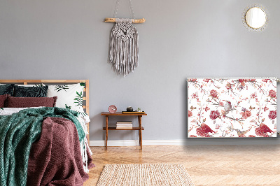 Magnetisk radiatorkåpa Röda fåglar