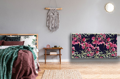 Magnetiskt radiatorskydd Akvarell blommor