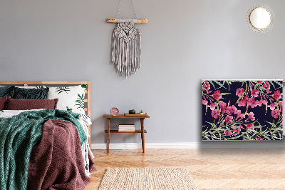 Magnetiskt radiatorskydd Akvarell blommor